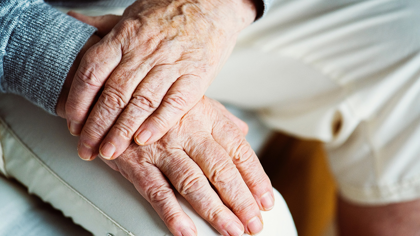 older person's hands