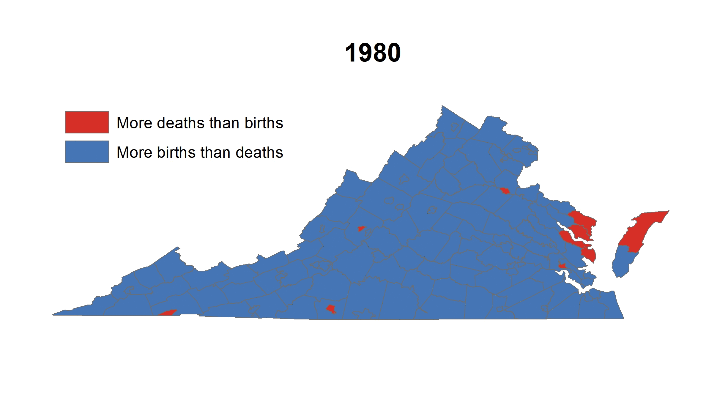 Natural Decrease in Virginia