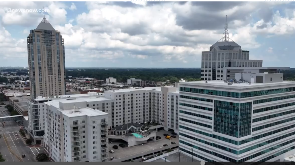 VA Beach aerial shot 13 News Now