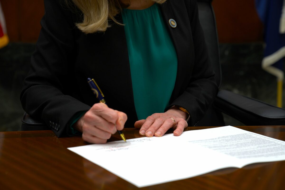 gov spanberger signing a bill
