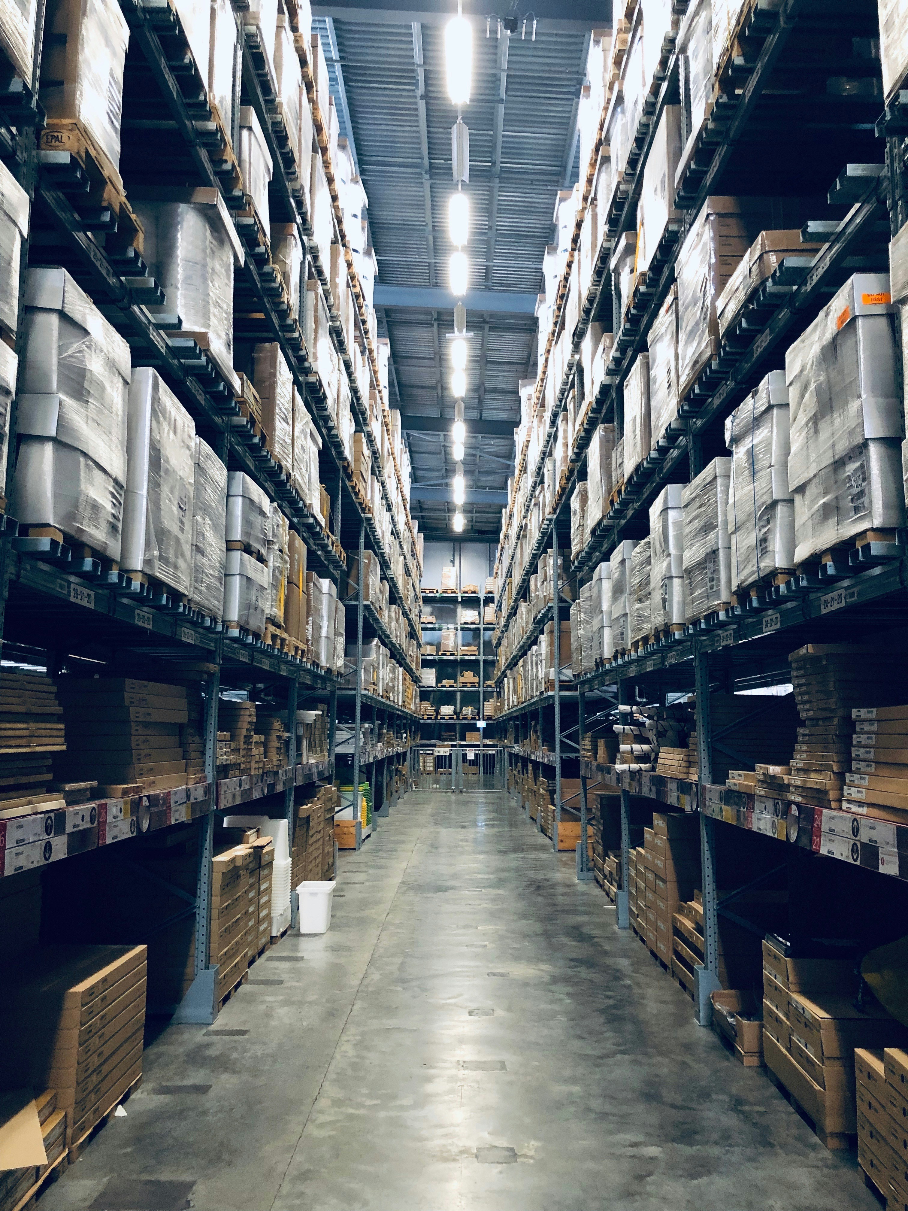 warehouse filled with boxes