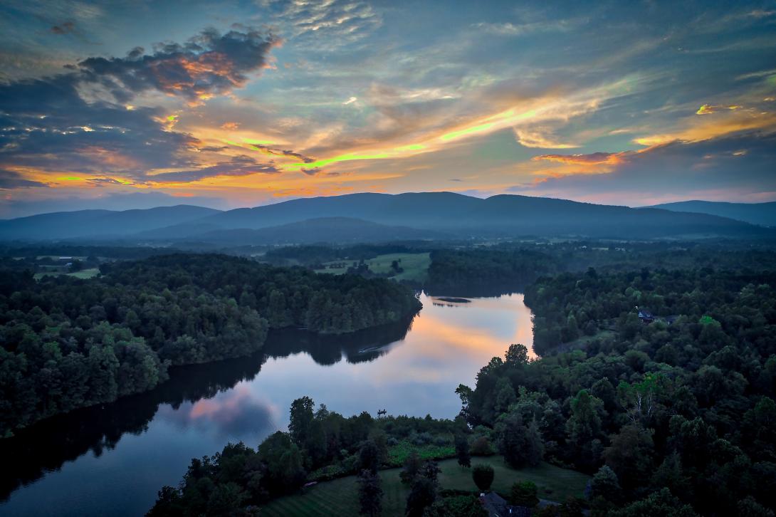 Mountain sunset